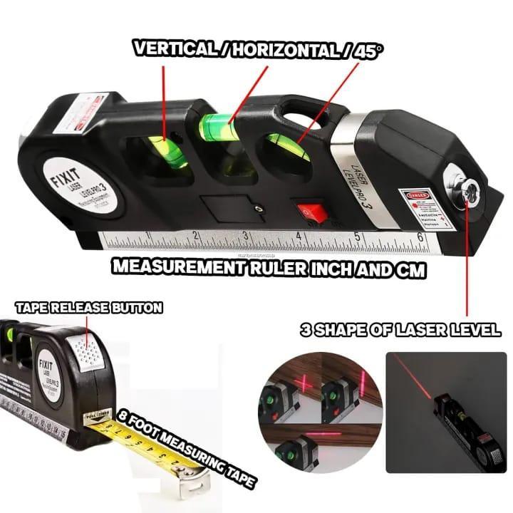 Fixit Multiple use laser level 3 in 1